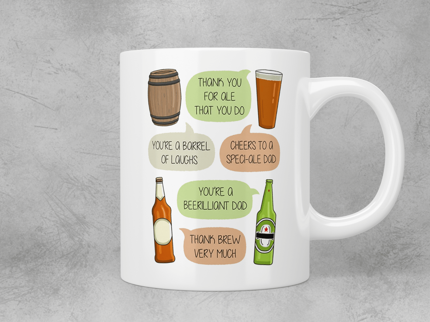 Dad beer pun mug