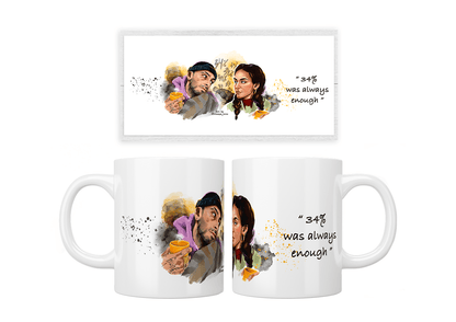 Brassic: Vinnie And Erin “34% Was Always Enough” Mug