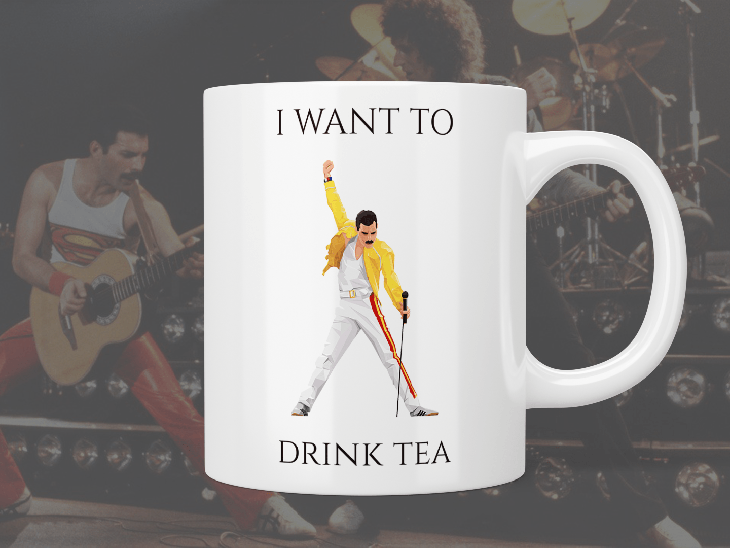 Freddie Mercury / Queen I want to drink tea mug