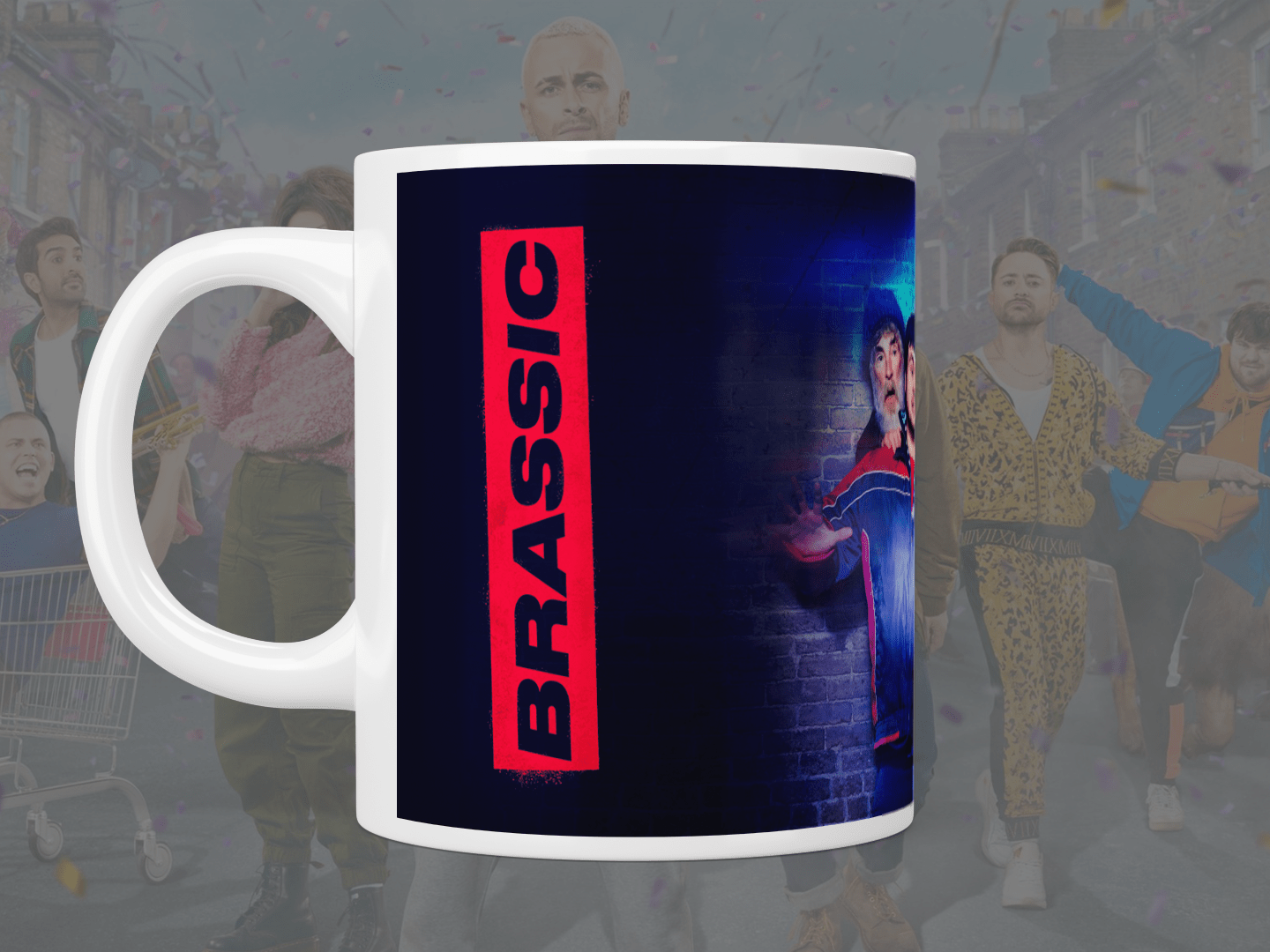 Brassic cast mug