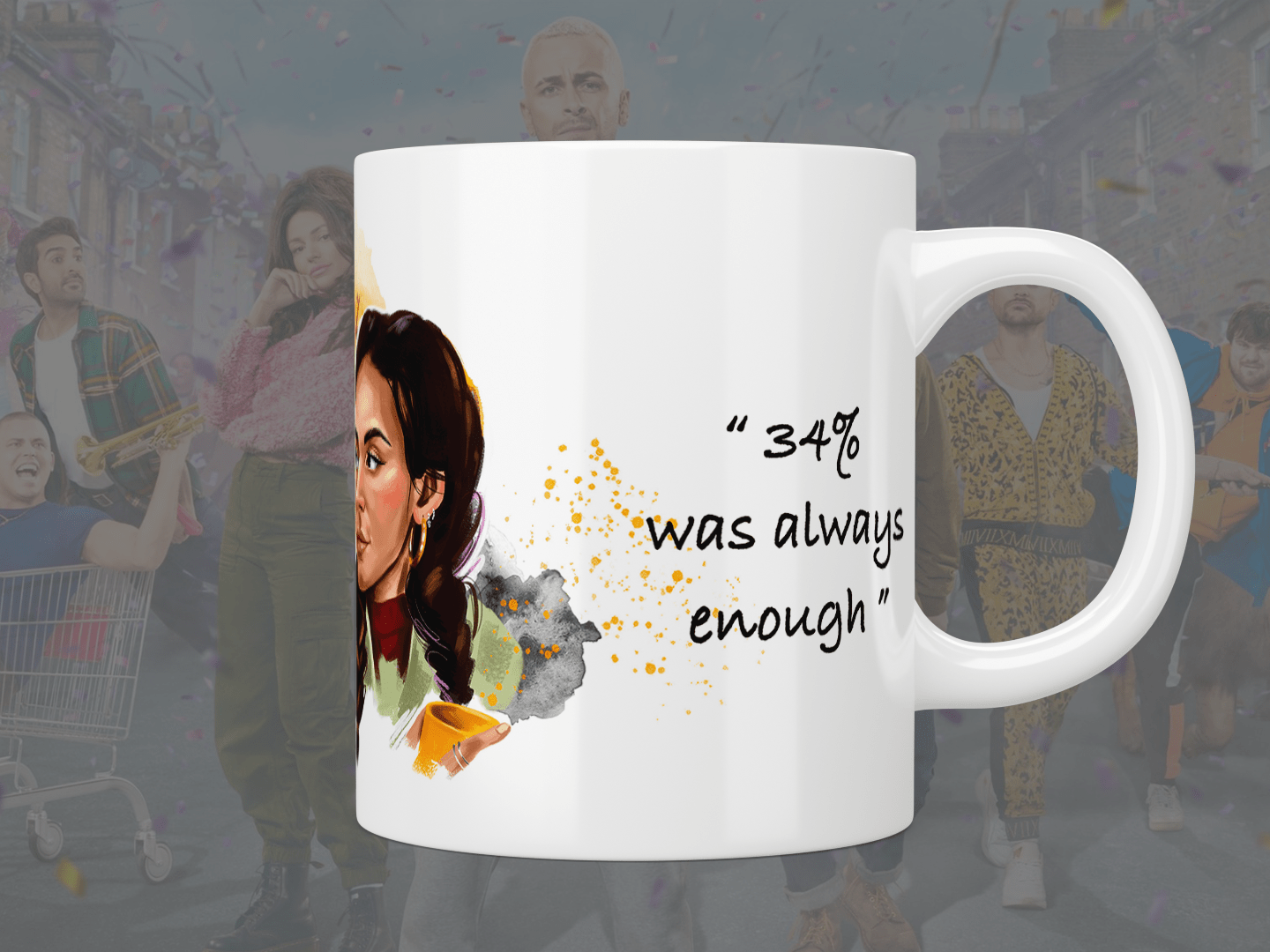 Brassic: Vinnie And Erin “34% Was Always Enough” Mug