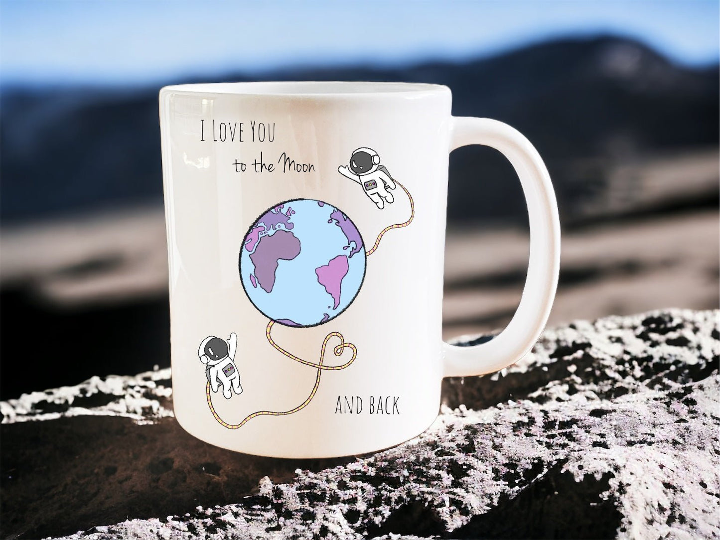 I love you to the moon and back mug