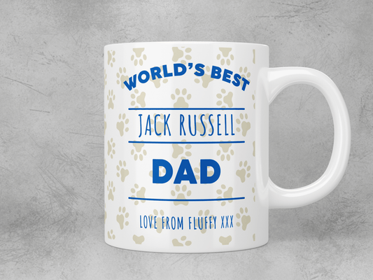 Custom world’s best dog dad mug