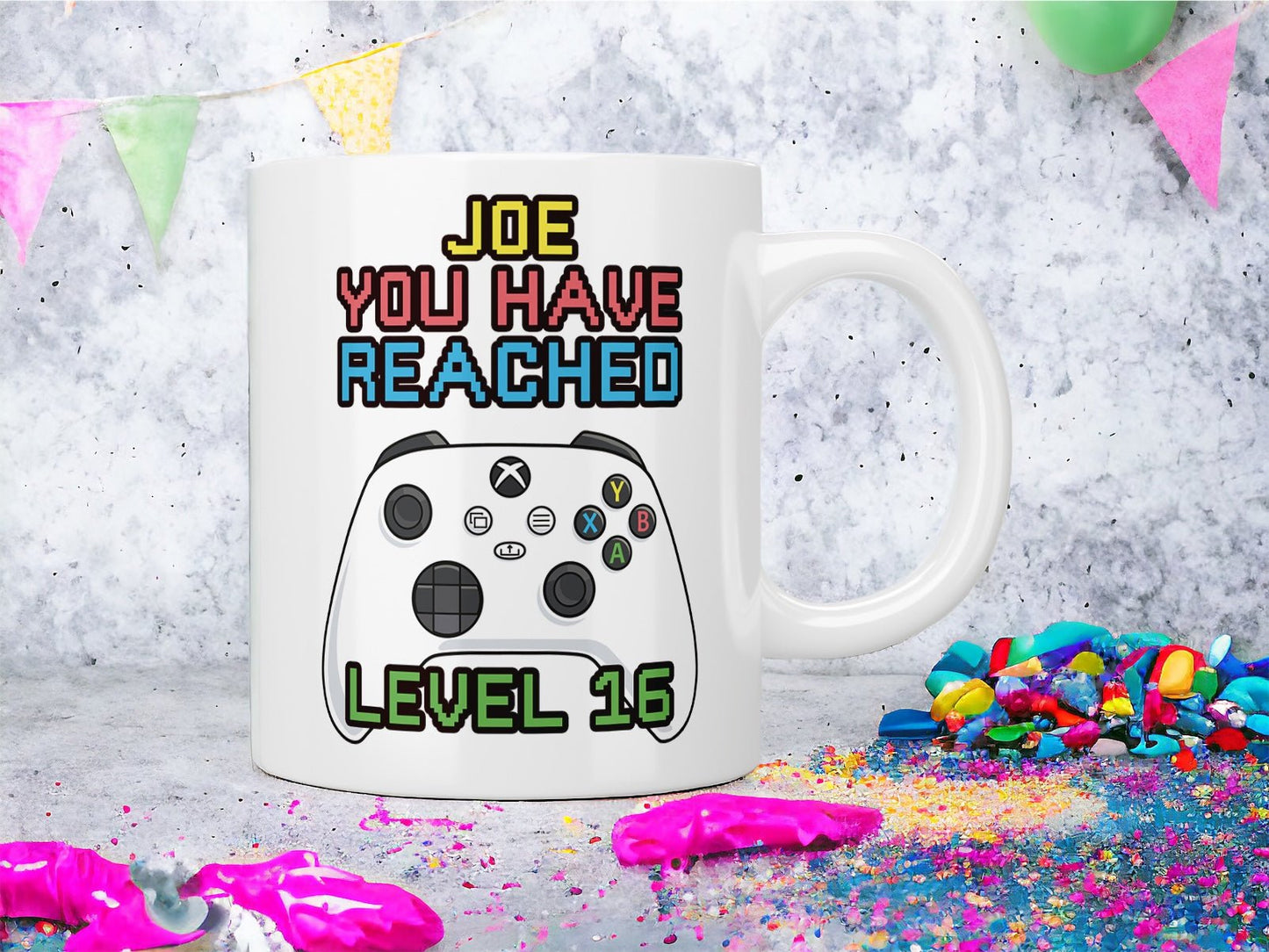 Personalised Xbox gamer Birthday mug