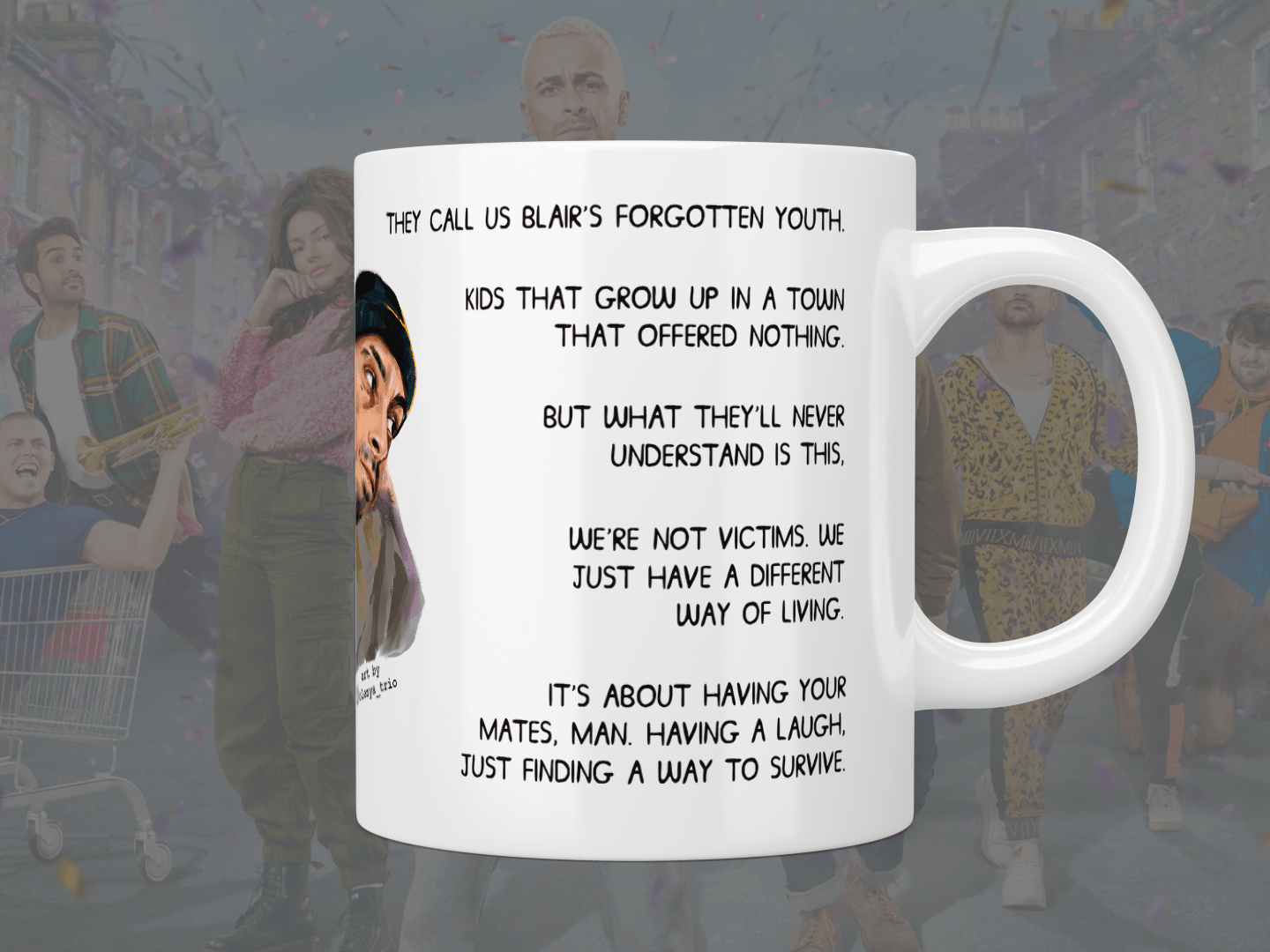 Brassic Vinnie O’Neil opening scene quote mug