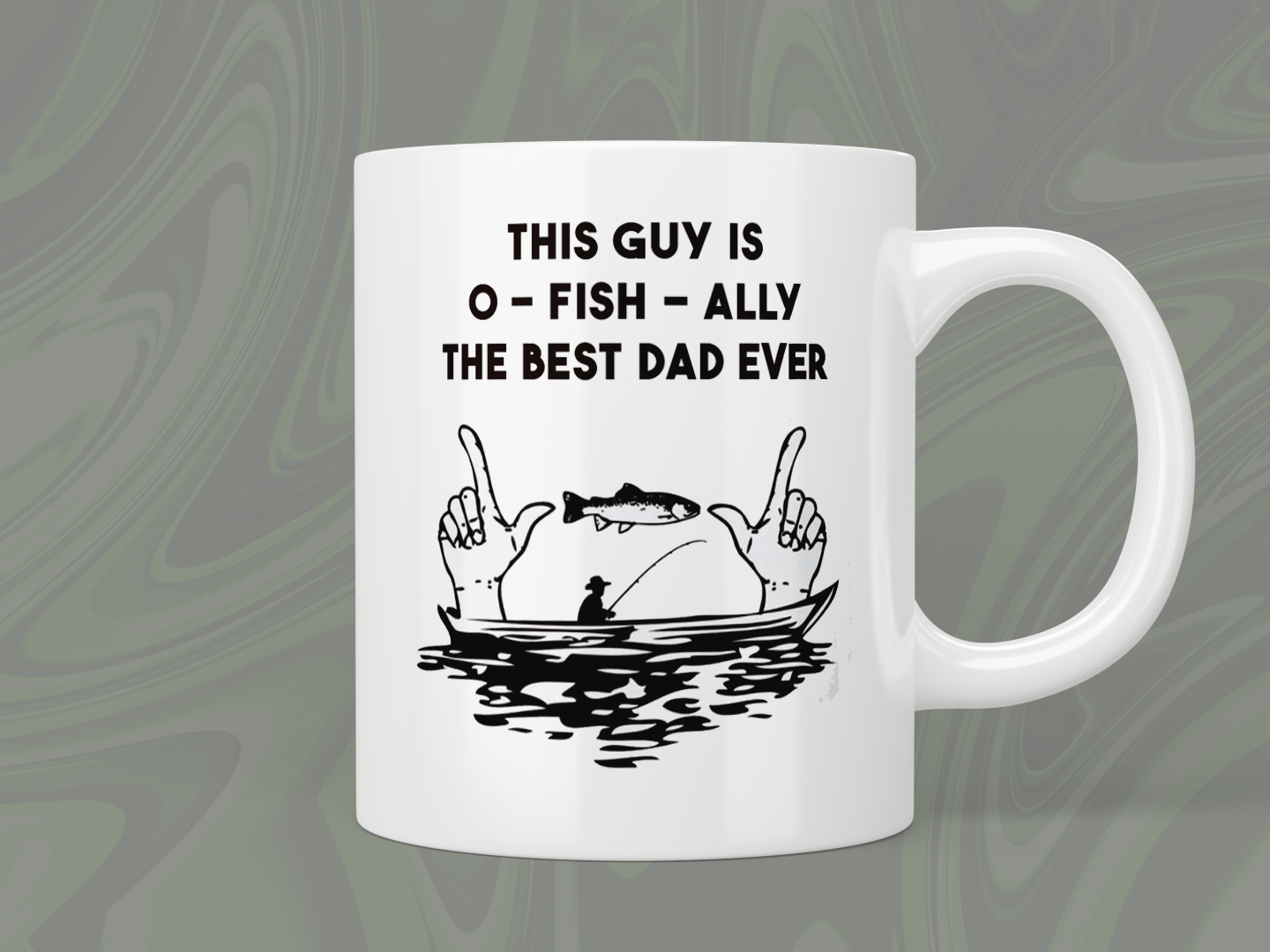 This guy is o-fish-ally the best dad ever! mug