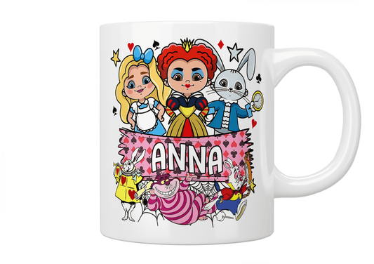 Personalised Alice In Wonderland Mug