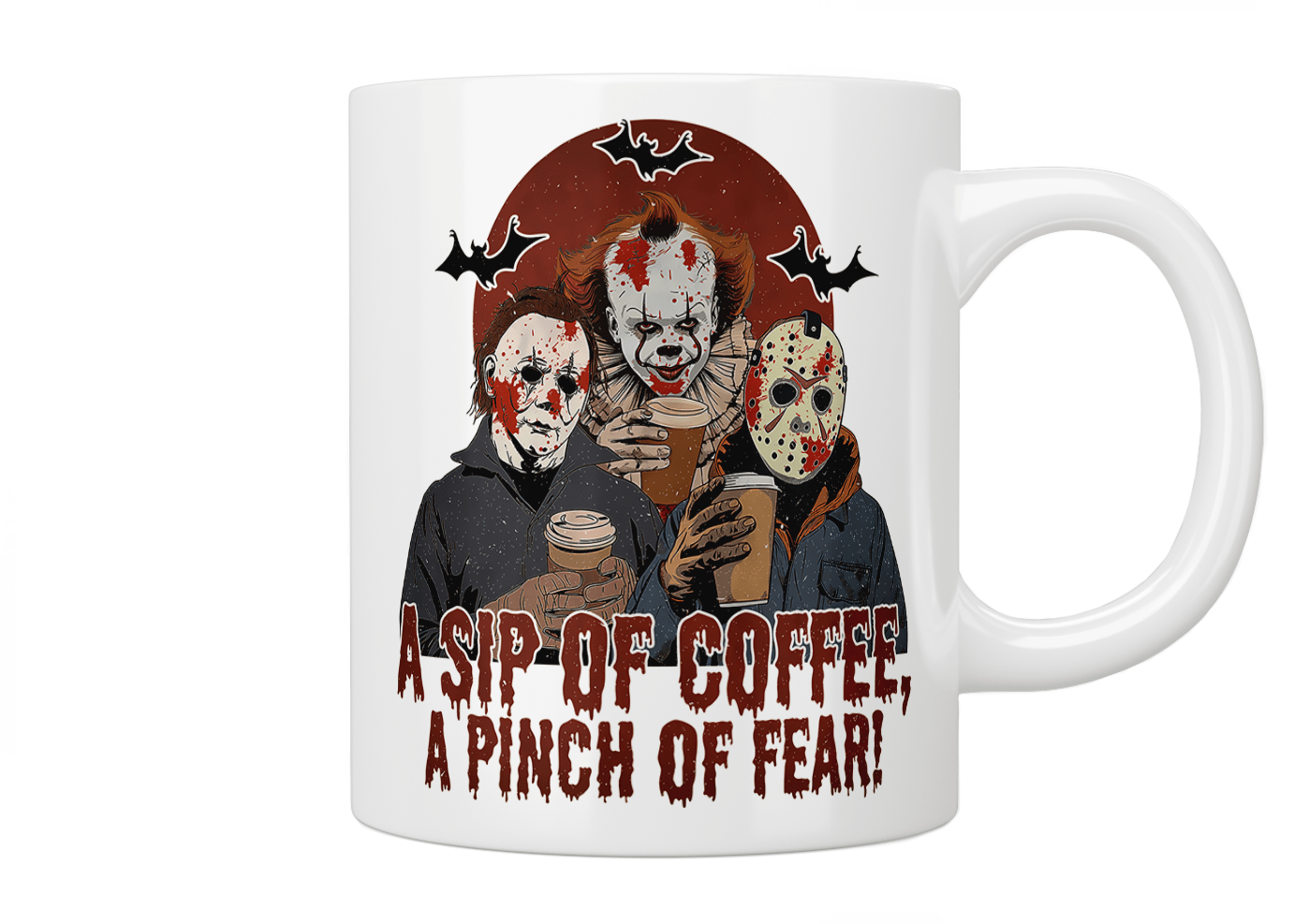 A Sip Of Coffee, A Pinch Of Fear! Mug