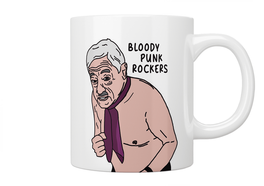 Friday Night Dinner Mr Morris “Bloody Punk Rockers” Mug