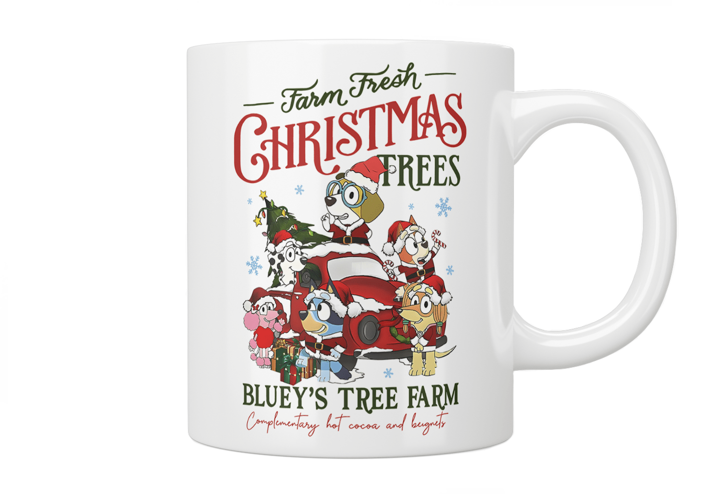 Bluey: Farm Fresh Christmas Trees Mug