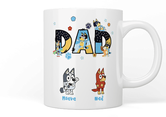 Personalised Bluey Dad mug