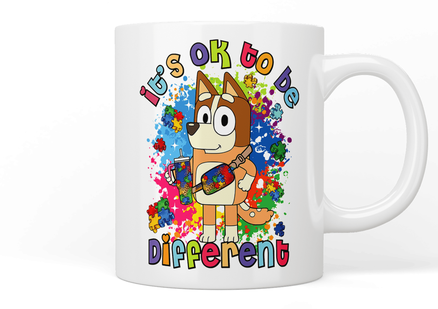 Bluey: It’s okay to be different - autism awareness mug