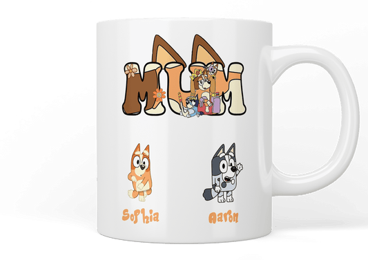 Personalised Bluey mum mug