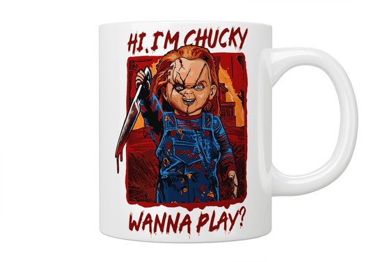 Hi I'm Chucky Wanna Play? Mug