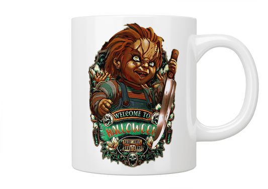 Chucky Welcome To Halloween Mug