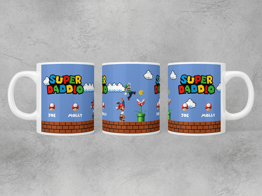 Personalised Super Daddio mug