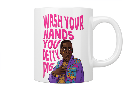 Sex Education Eric Effiong “Wash Your Hands You Detty Pig” Mug