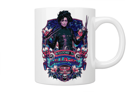 Edward Scissorhands Welcome To Halloween Mug