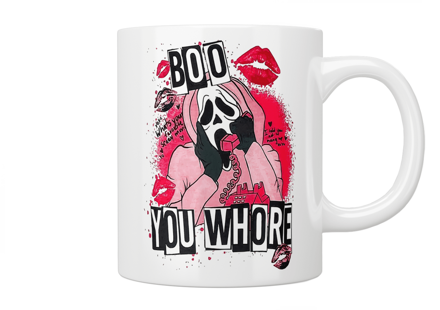 Ghostface 'Boo You Whore' Mean Girls Inspired Mug