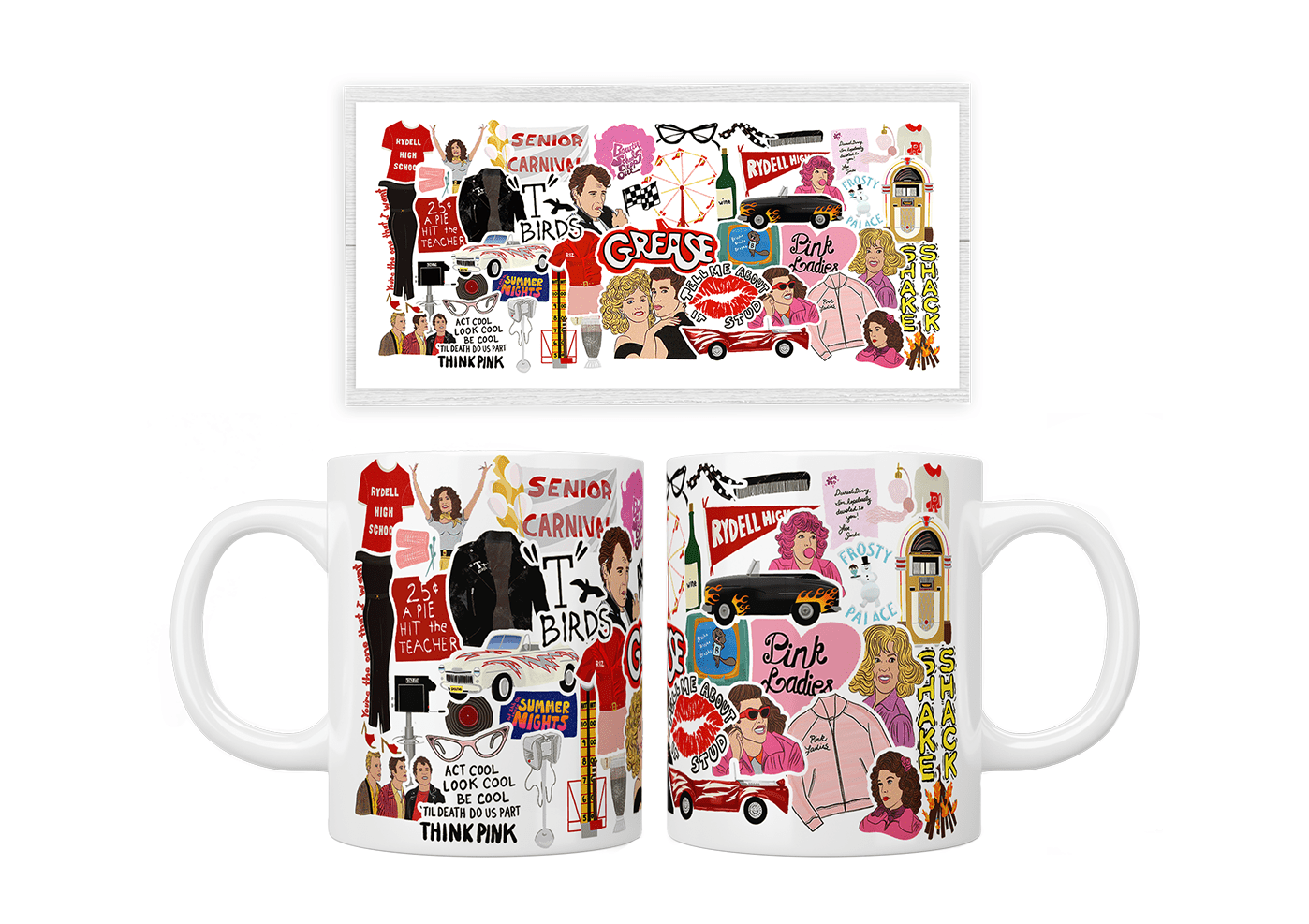 Grease Stickers Mug