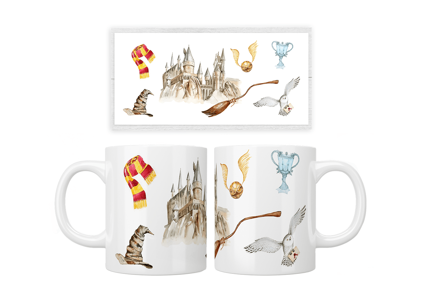 Hogwarts Watercolour Mug