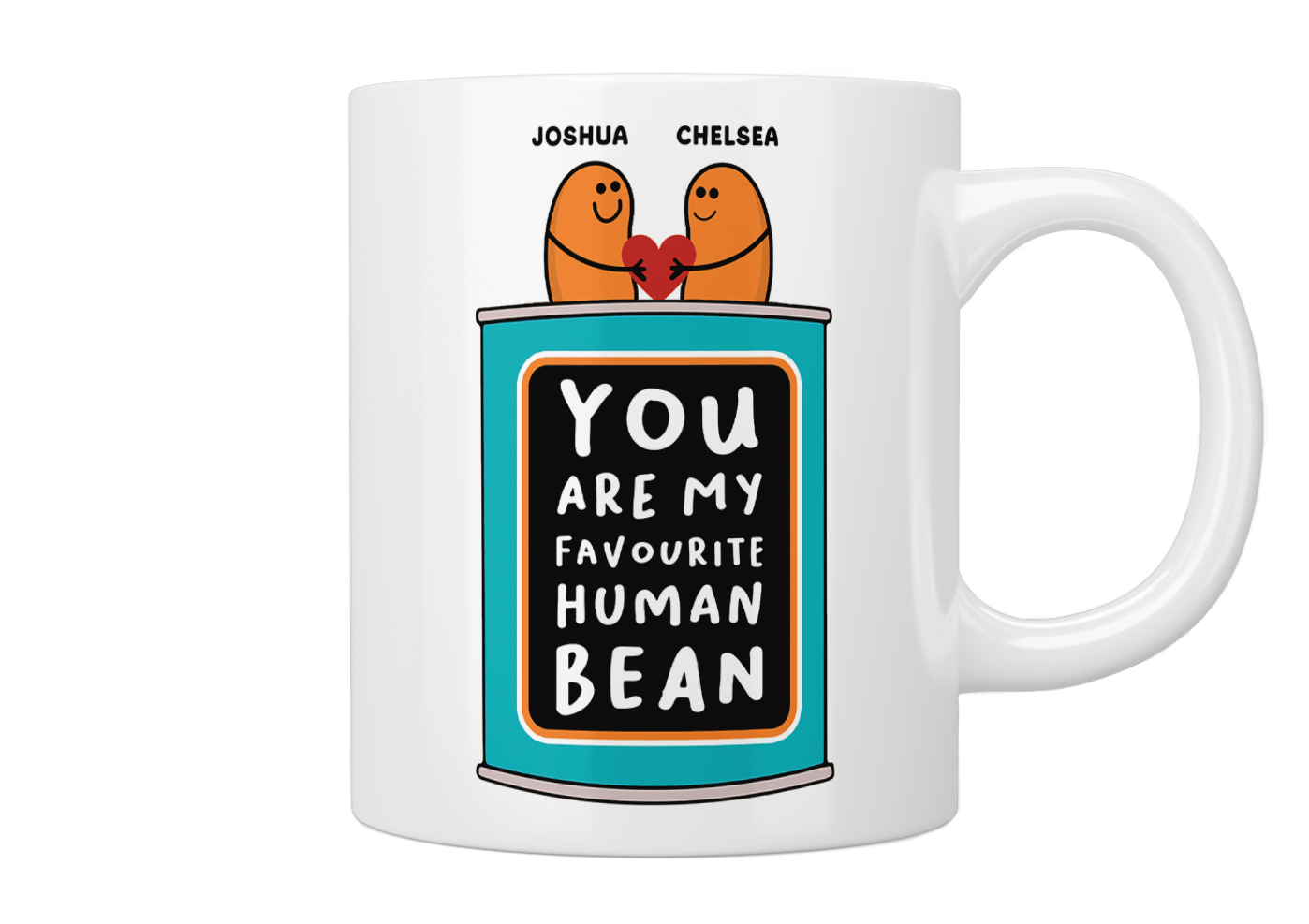 Personalised “You Are My Favourite Human Bean” Mug