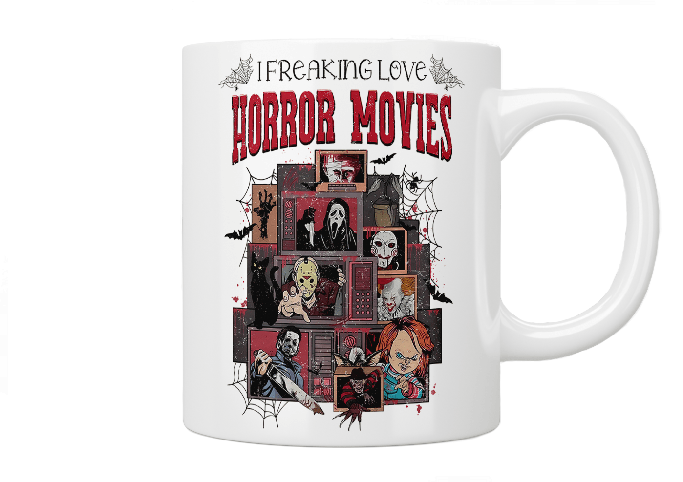 I Freaking Love Horror Movies Mug