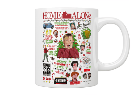 Home Alone Quote Mug - Jazzy Giraffe Mug
