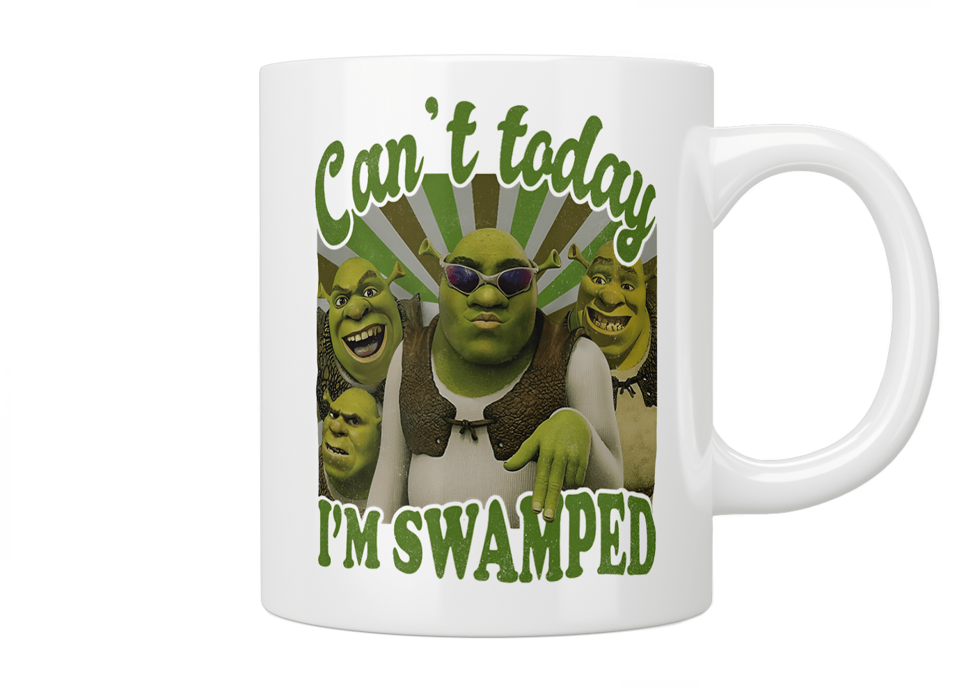 Jazzy giraffe Mug Shrek: Can’t Today I’m Swamped Mug