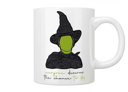 Wicked: Everyone Deserves The Chance To Fly Mug - Jazzy Giraffe Mug