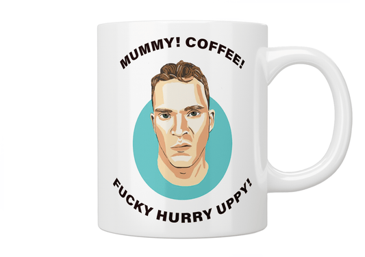 Peep Show: Jez “Mummy! Coffee! Fucky Hurry Uppy!” Mug