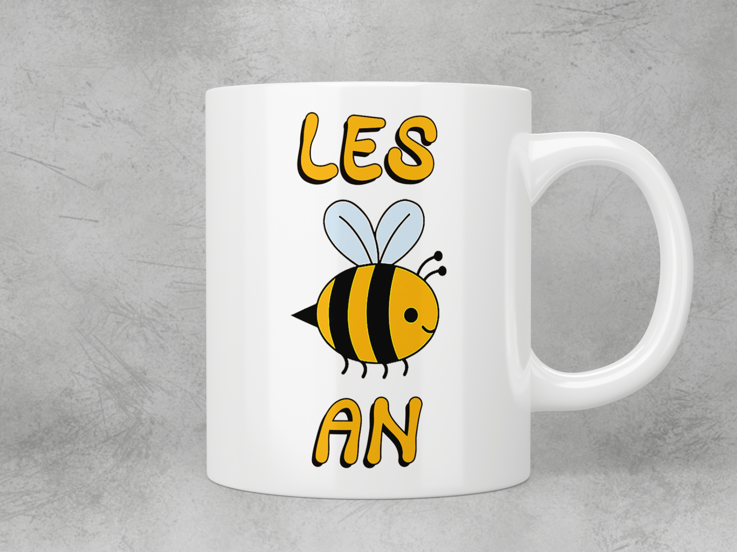 Les-bee-an (lesbian) mug