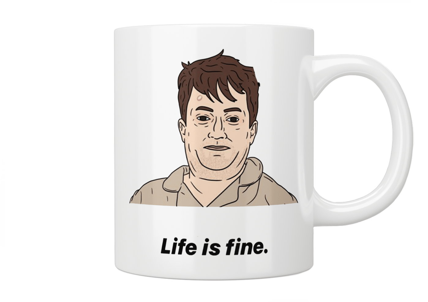 Peep Show: Mark Corrigan “Life Is Fine” Mug