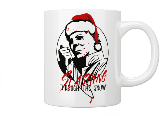 Michael Myers Slashin' Through The Snow Mug