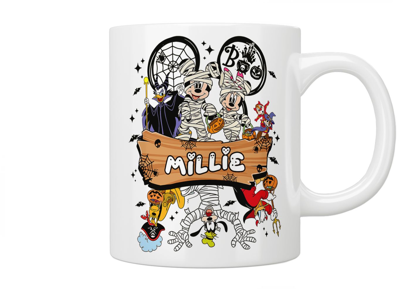 Personalised Micky Mouse And Friends Halloween Mug