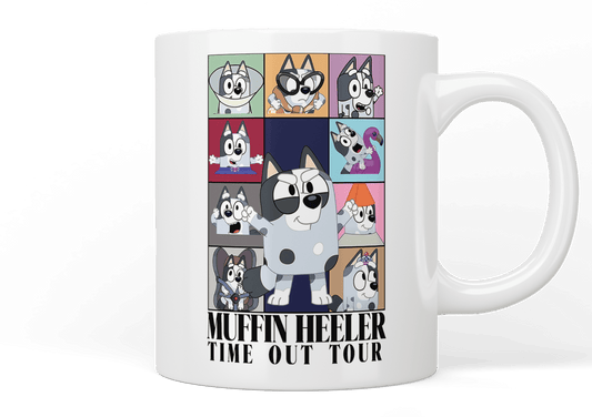 Bluey: Muffin Heeler - Time Out Tour mug