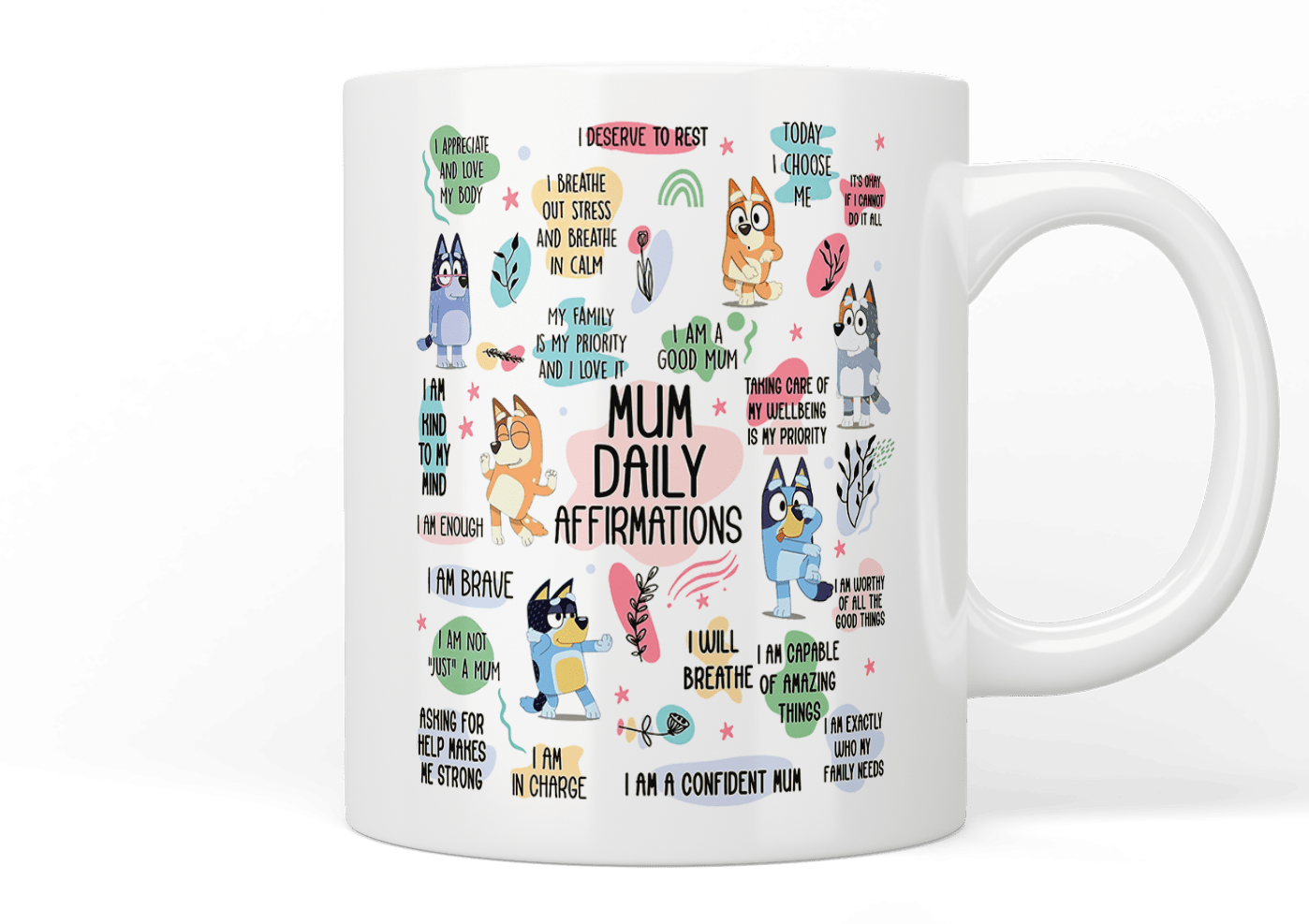 Bluey: Mum daily affirmations mug