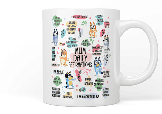 Bluey: Mum daily affirmations mug