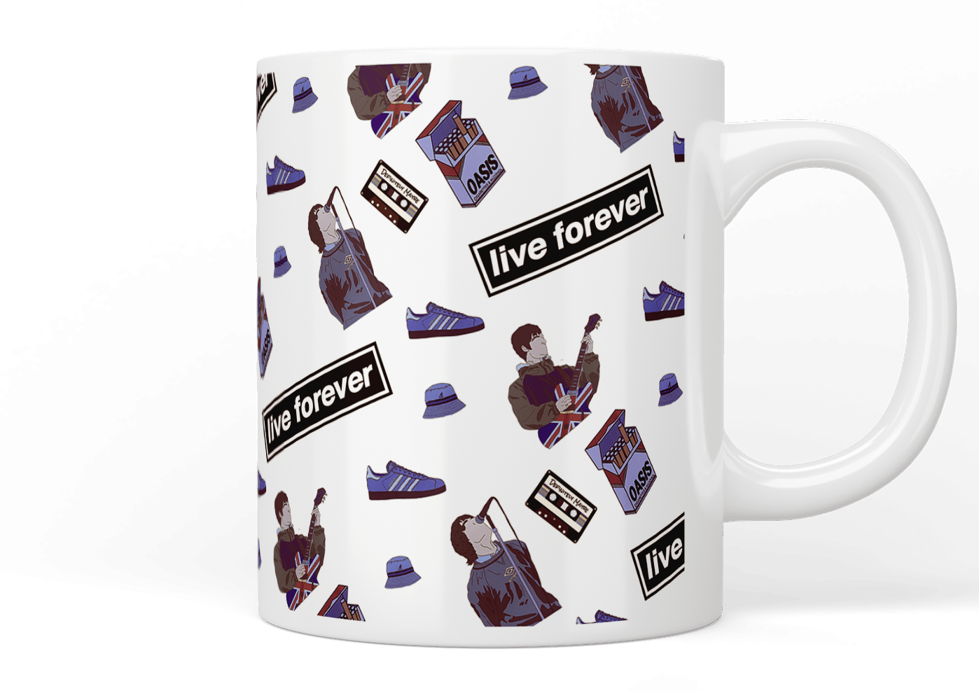 Oasis: Live Forever Sticker Mug