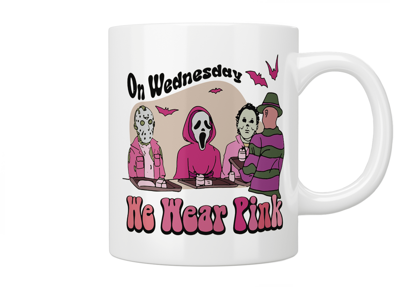 Horror / Slasher Villains 'On Wednesday We Wear Pink' Mean Girls Inspired Mug