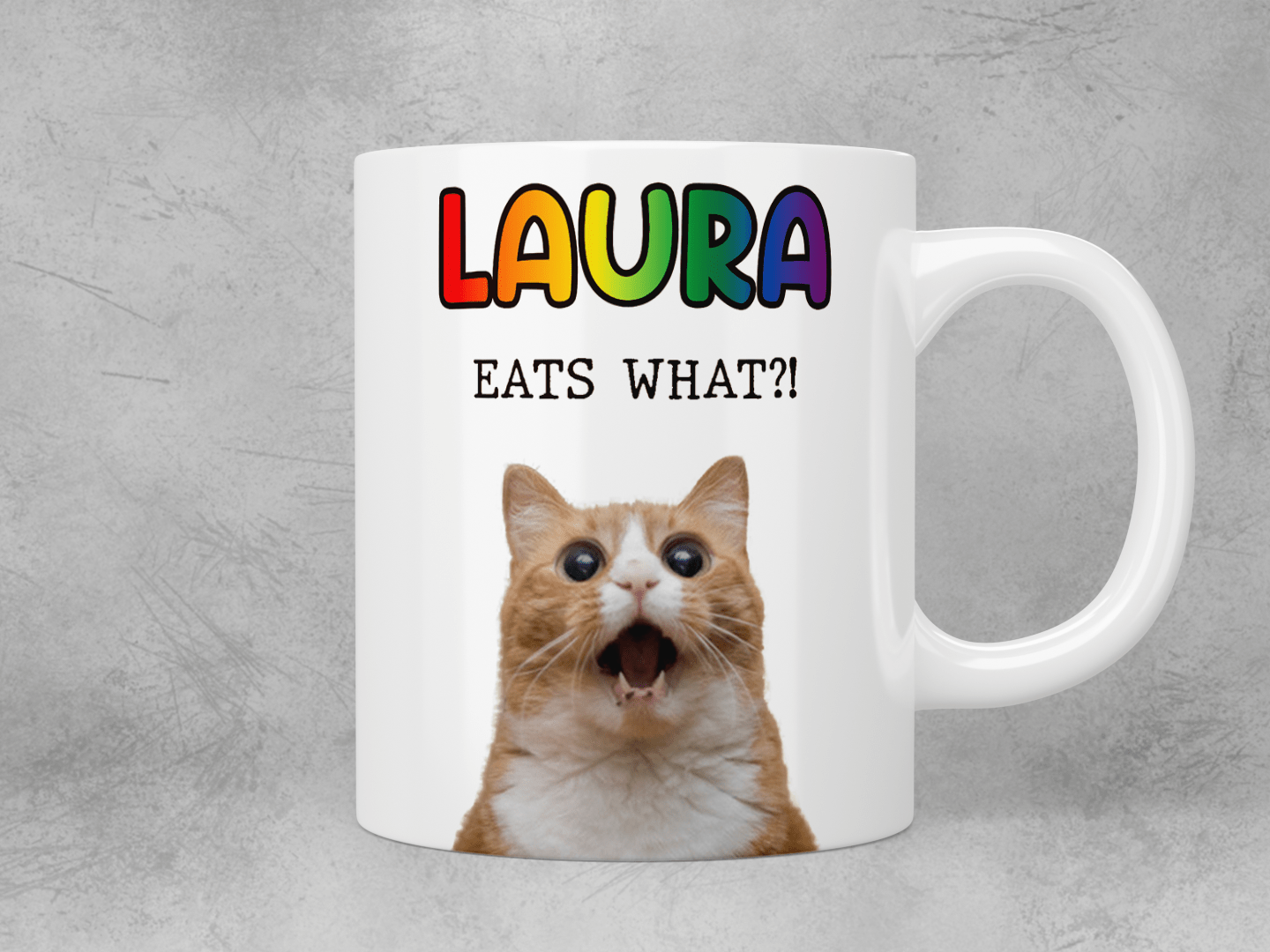 Personalised - eats what?! LGBT+ mug