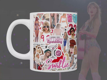 Taylor Swift stickers mug