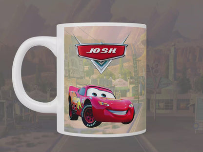 Personalised Lightening McQueen Cars Mug