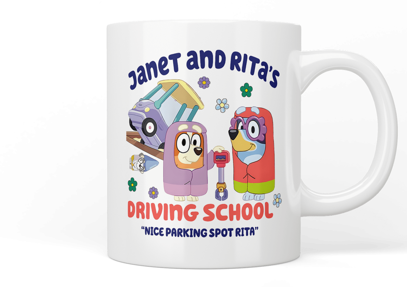 Bluey: Janet and Rita’s driving school mug