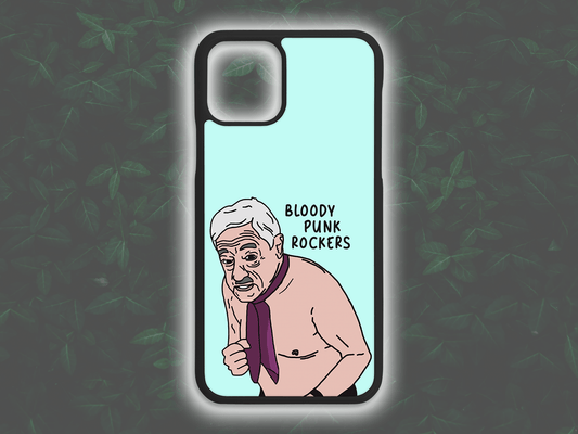 Friday Night Dinner: Mr Morris "Bloody Punk Rockers" Phone Case [rubber]