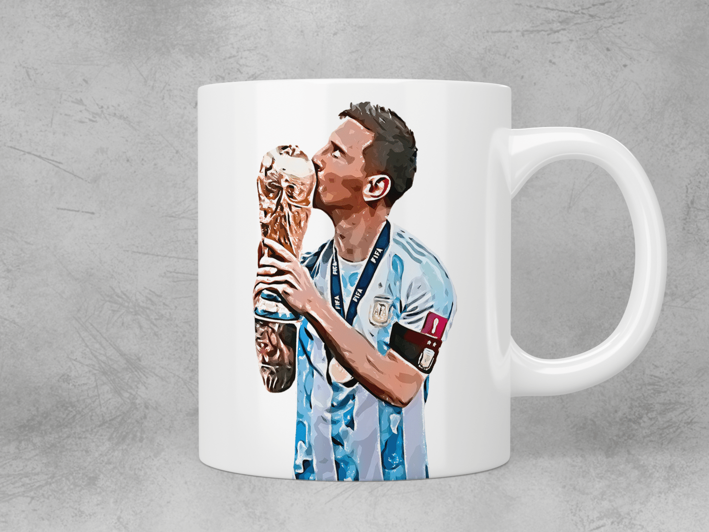 Lionel Messi world cup mug