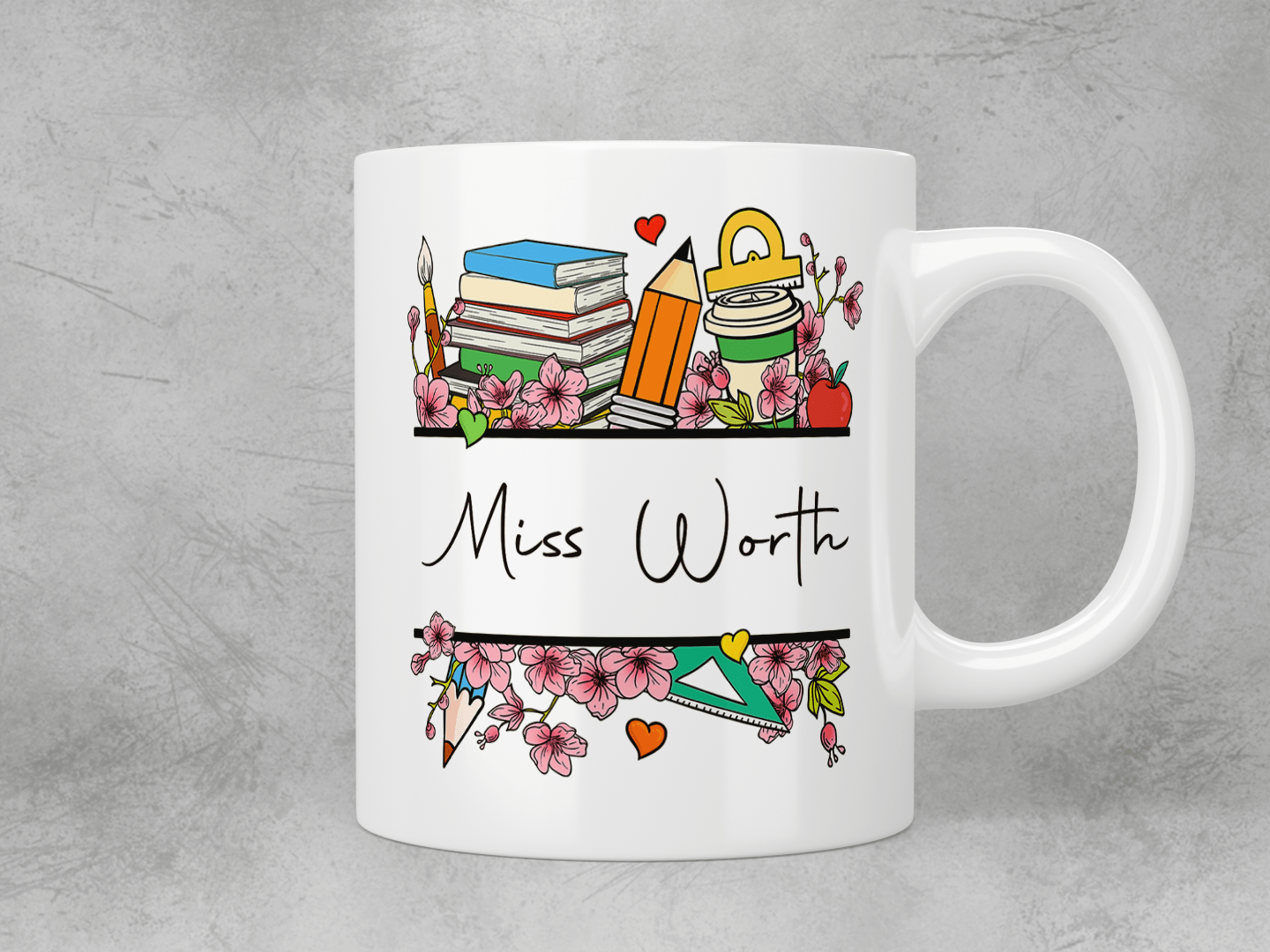 Personalised teacher mug