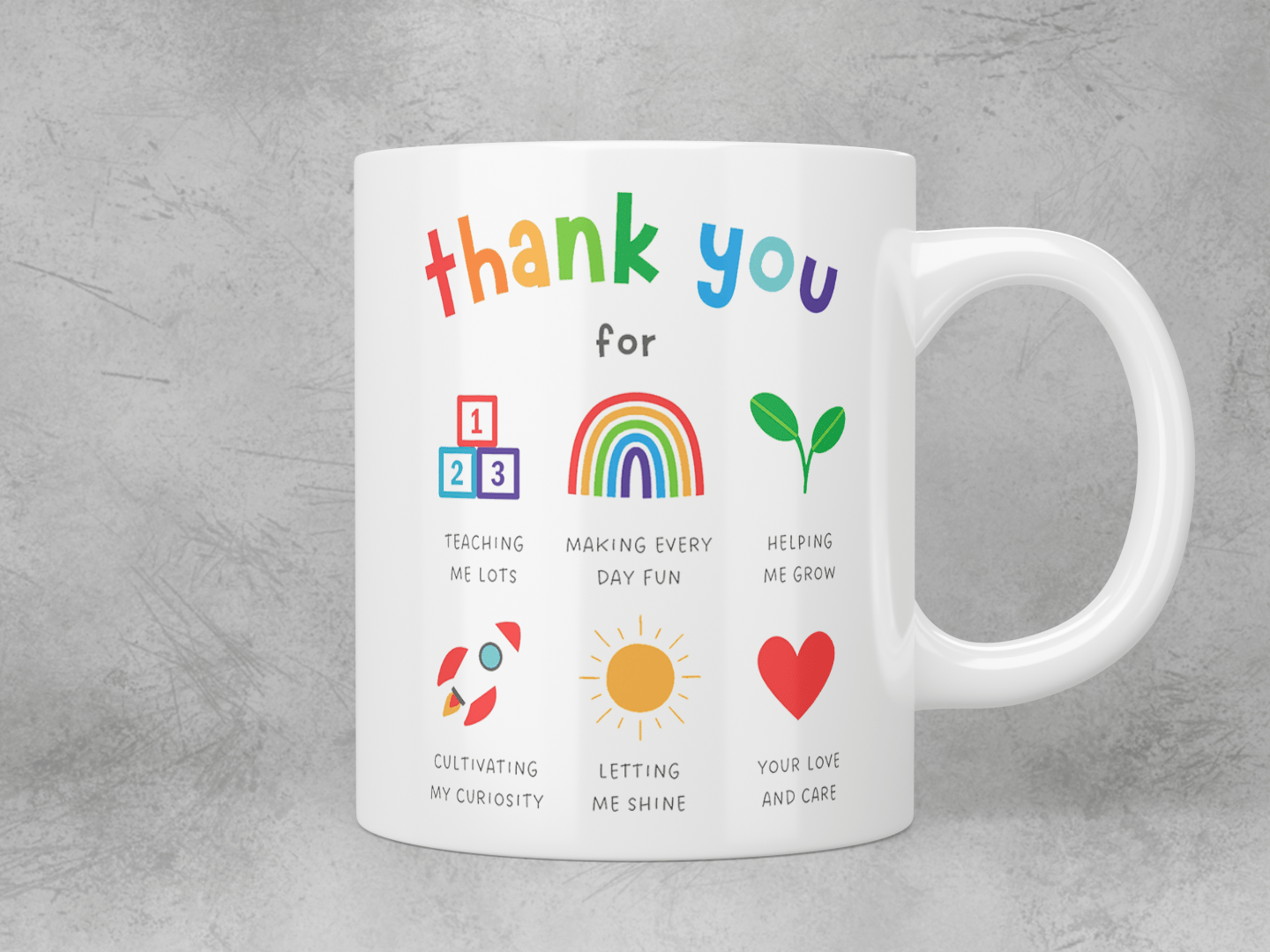 Thank you for... teacher mug