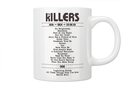 Custom Concert / Gig Setlist Mug