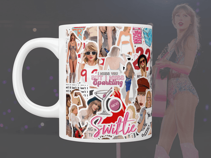 Taylor Swift stickers mug